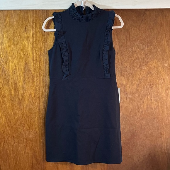 Chelsea28 Dresses & Skirts - CHELSEA28 Navy Blue Dress w Ruffle Detail Sz 4P NWT